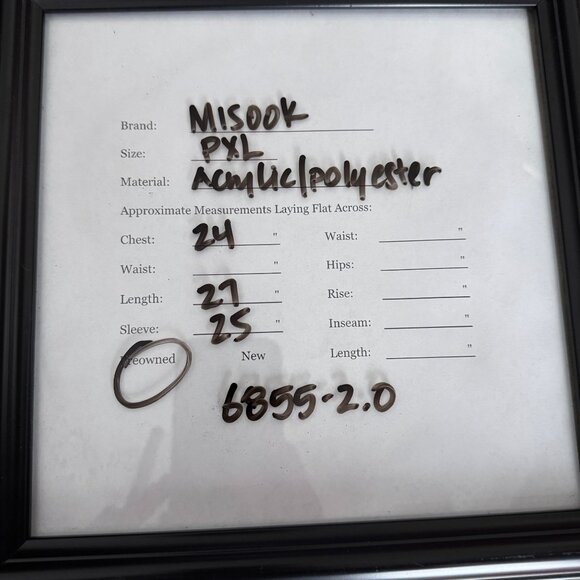 Misook‎ Cardigan Sweater Womens PXL Navy Blue Acrylic Knit Single Button Closure - Picture 11 of 11